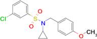 3-Chloro-n-cyclopropyl-n-(4-methoxybenzyl)benzenesulfonamide