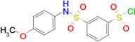 3-(n-(4-Methoxyphenyl)sulfamoyl)benzenesulfonyl chloride