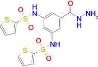 n-(3-(Hydrazinecarbonyl)-5-(thiophene-2-sulfonamido)phenyl)thiophene-2-sulfonamide