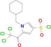 1-(Cyclohexylmethyl)-5-(2,2,2-trichloroacetyl)-1h-pyrrole-3-sulfonyl chloride