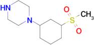 1-(3-(Methylsulfonyl)cyclohexyl)piperazine