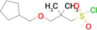 3-(Cyclopentylmethoxy)-2,2-dimethylpropane-1-sulfonyl chloride