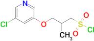 3-((5-Chloropyridin-3-yl)oxy)-2-methylpropane-1-sulfonyl chloride