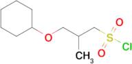 3-(Cyclohexyloxy)-2-methylpropane-1-sulfonyl chloride