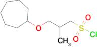 3-(Cycloheptyloxy)-2-methylpropane-1-sulfonyl chloride