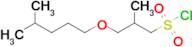 2-Methyl-3-((4-methylpentyl)oxy)propane-1-sulfonyl chloride