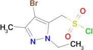 (4-Bromo-1-ethyl-3-methyl-1h-pyrazol-5-yl)methanesulfonyl chloride