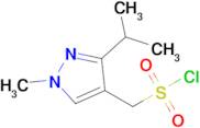 (3-Isopropyl-1-methyl-1h-pyrazol-4-yl)methanesulfonyl chloride