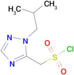 (1-Isobutyl-1h-1,2,4-triazol-5-yl)methanesulfonyl chloride