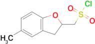 (5-Methyl-2,3-dihydrobenzofuran-2-yl)methanesulfonyl chloride