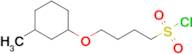 4-((3-Methylcyclohexyl)oxy)butane-1-sulfonyl chloride