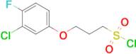 3-(3-Chloro-4-fluorophenoxy)propane-1-sulfonyl chloride