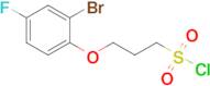 3-(2-Bromo-4-fluorophenoxy)propane-1-sulfonyl chloride