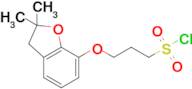 3-((2,2-Dimethyl-2,3-dihydrobenzofuran-7-yl)oxy)propane-1-sulfonyl chloride