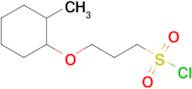 3-((2-Methylcyclohexyl)oxy)propane-1-sulfonyl chloride