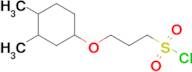 3-((3,4-Dimethylcyclohexyl)oxy)propane-1-sulfonyl chloride