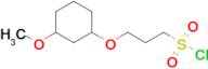 3-((3-Methoxycyclohexyl)oxy)propane-1-sulfonyl chloride