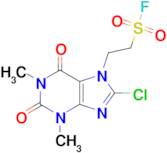 2-(8-Chloro-1,3-dimethyl-2,6-dioxo-1,2,3,6-tetrahydro-7h-purin-7-yl)ethane-1-sulfonyl fluoride