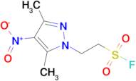 2-(3,5-Dimethyl-4-nitro-1h-pyrazol-1-yl)ethane-1-sulfonyl fluoride