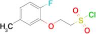 2-(2-Fluoro-5-methylphenoxy)ethane-1-sulfonyl chloride