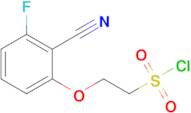 2-(2-Cyano-3-fluorophenoxy)ethane-1-sulfonyl chloride
