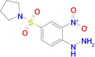 1-((4-Hydrazinyl-3-nitrophenyl)sulfonyl)pyrrolidine