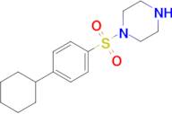 1-((4-Cyclohexylphenyl)sulfonyl)piperazine