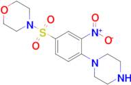 4-((3-Nitro-4-(piperazin-1-yl)phenyl)sulfonyl)morpholine
