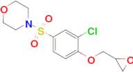 4-((3-Chloro-4-(oxiran-2-ylmethoxy)phenyl)sulfonyl)morpholine