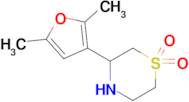 3-(2,5-Dimethylfuran-3-yl)thiomorpholine 1,1-dioxide