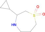 3-Cyclopropyl-1,4-thiazepane 1,1-dioxide