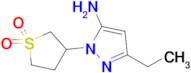 3-(5-Amino-3-ethyl-1h-pyrazol-1-yl)tetrahydrothiophene 1,1-dioxide