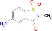 5-Amino-2-methylbenzo[d]isothiazol-3(2h)-one 1,1-dioxide