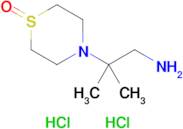 4-(1-Amino-2-methylpropan-2-yl)thiomorpholine 1-oxide dihydrochloride