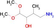 4-Amino-1,1-dimethoxy-3-methylbutan-2-ol