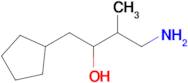 4-Amino-1-cyclopentyl-3-methylbutan-2-ol