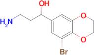 3-Amino-1-(8-bromo-2,3-dihydrobenzo[b][1,4]dioxin-6-yl)propan-1-ol