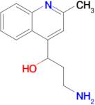 3-Amino-1-(2-methylquinolin-4-yl)propan-1-ol