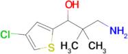 3-Amino-1-(4-chlorothiophen-2-yl)-2,2-dimethylpropan-1-ol