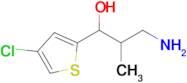 3-Amino-1-(4-chlorothiophen-2-yl)-2-methylpropan-1-ol