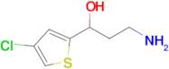 3-Amino-1-(4-chlorothiophen-2-yl)propan-1-ol