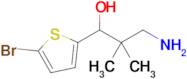 3-Amino-1-(5-bromothiophen-2-yl)-2,2-dimethylpropan-1-ol