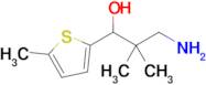 3-Amino-2,2-dimethyl-1-(5-methylthiophen-2-yl)propan-1-ol