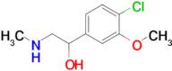 1-(4-Chloro-3-methoxyphenyl)-2-(methylamino)ethan-1-ol