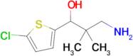 3-Amino-1-(5-chlorothiophen-2-yl)-2,2-dimethylpropan-1-ol