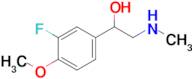 1-(3-Fluoro-4-methoxyphenyl)-2-(methylamino)ethan-1-ol