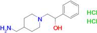 2-(4-(Aminomethyl)piperidin-1-yl)-1-phenylethan-1-ol dihydrochloride