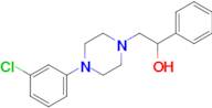 2-(4-(3-Chlorophenyl)piperazin-1-yl)-1-phenylethan-1-ol