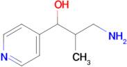 3-Amino-2-methyl-1-(pyridin-4-yl)propan-1-ol