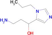 3-Amino-1-(1-propyl-1h-imidazol-5-yl)propan-1-ol